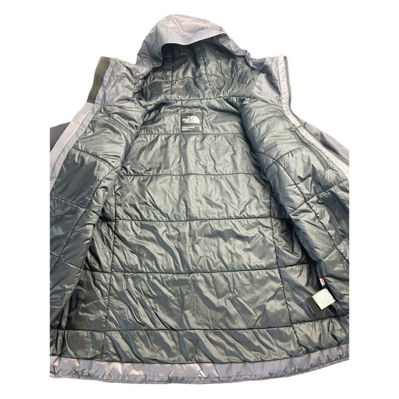 The North Face Women Fusestorm Dot Matrix Gray‎ Black Jacket With Hood Size M - Picture 4 of 14